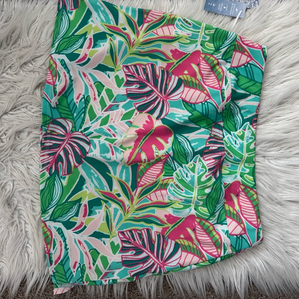 NWT SIGRID OLSEN Golf & Tennis Tropical print Asymmetrical Pleated Skort, Medium - Picture 3 of 6